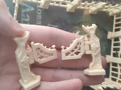 Fantasy fence door 3d print 3D print model