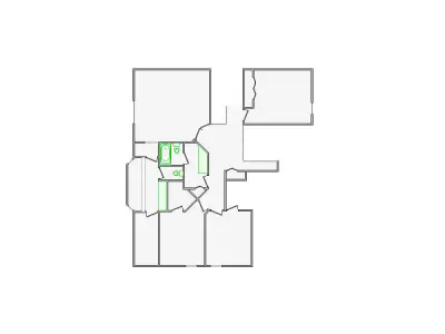  Detailed Interior Sketch - 2001-2500 SF - Xactimate 3D model