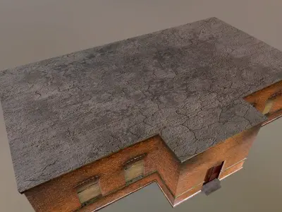 Old building Low-poly 3D model buy