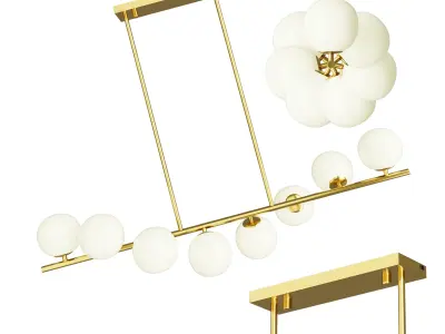 Chandelier Loft It Tely Low-poly 3D model