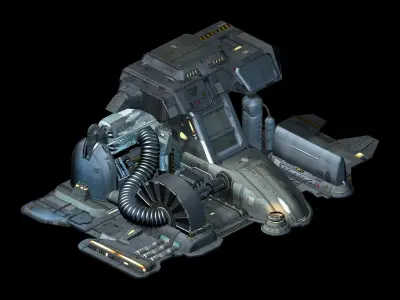 Machinery - Spacecraft - Functional Objects 03 3D model