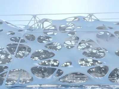 Futuristic Architectural Structure 9 3D model