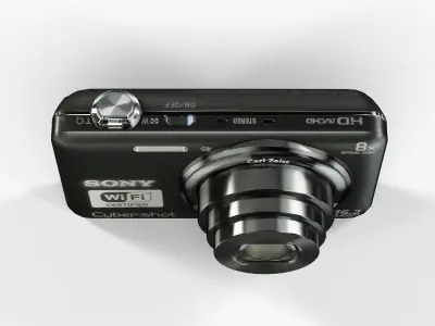 Sony DSC-WX80 compact digital camera Low-poly 3D model