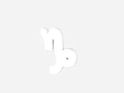 Capricorn v2 002 Low-poly 3D model