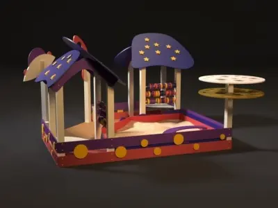 Playground sandbox 3D model