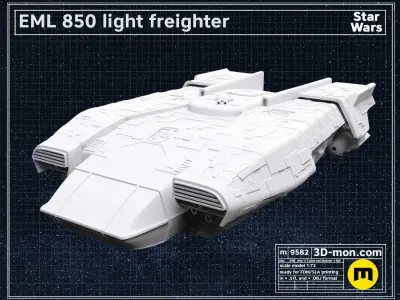 EML 850 light freighter 3D print model