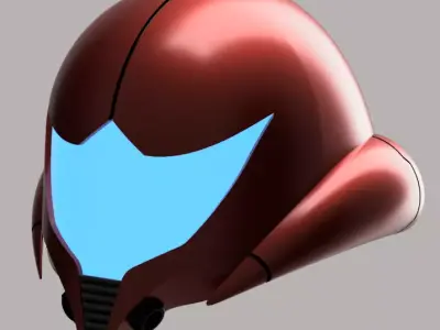 Metroid Fusion Helmet 3D print model