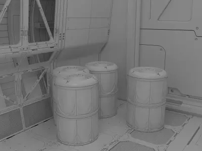 sci-fi set3 2 max 3D model