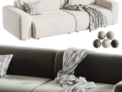 Modular sofa Mail 1 3D model