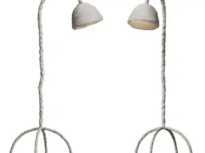 Plain Clay Floor Light 3D model