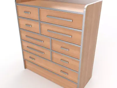 commode 22 Low-poly 3D model