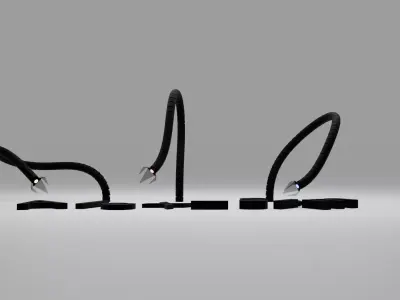 Tentacle hands Free 3D model