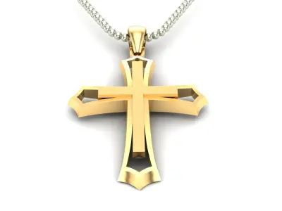 Light Gold Cross New Design  CP 29 3D print model