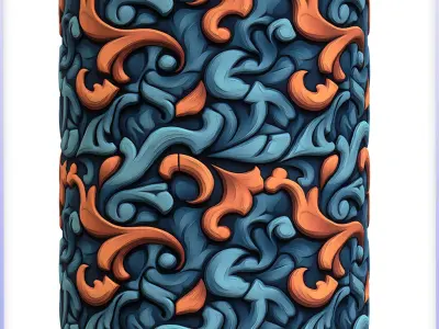  Stylized Ornaments Seamless Texture Texture