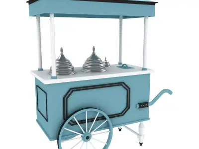 Ice Cream Cart 3D model