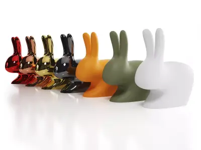 Rabbit Chair and Baby Chair Free 3D model