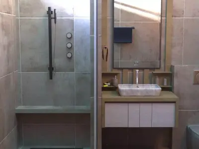 Small bathroom  3D model