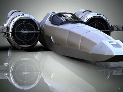 Spaceship star wars x - wing fighter 3D model