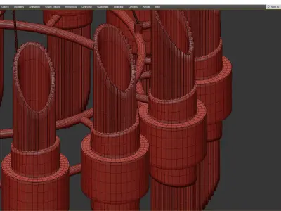 Tycho Round Low-poly 3D model