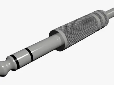 Plug Jack 14 633 Stereo 3D model