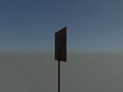 Sign radiation Free low-poly 3D model