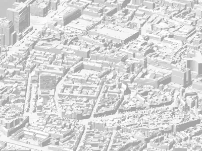 Brussels City Center 3D model