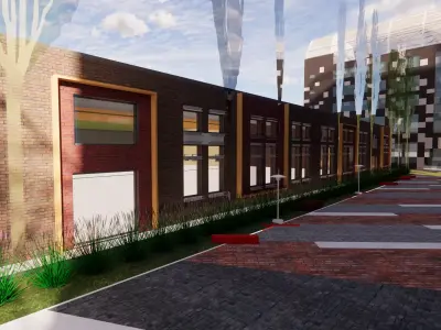 Modern City Block -A35 3D model