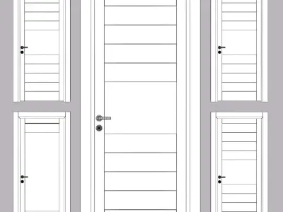 Ital doors Light Oak 2 3D model