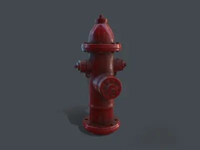 Fire hydrant 3D model 38