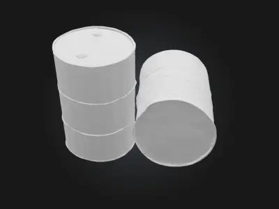 Rusty Barrels  Post Apocalyptic Props Pack 3D model