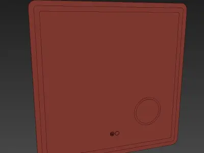 Deejay LED Mirror 700x700mm 3D model