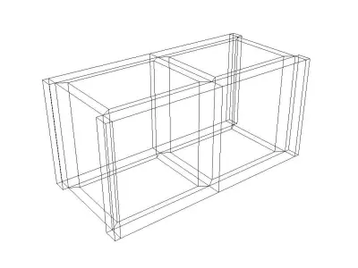 Cinder Block Low-poly 3D model