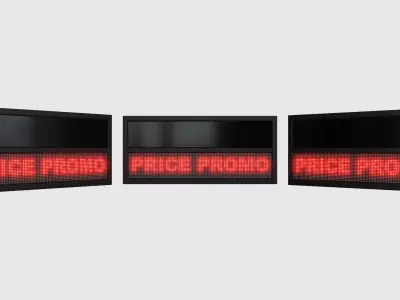 Display Running Text 3D model