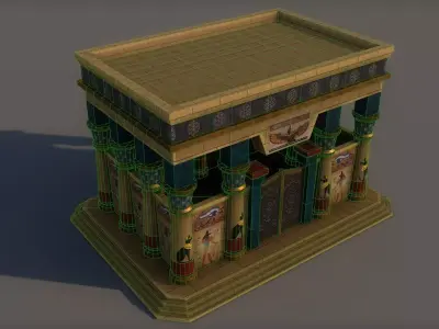Ancient Egyptian Building Low-poly 3D model
