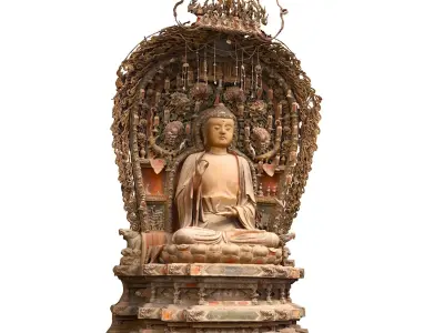 Deity Statue Sculpture15 3D model