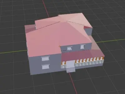 House Low-poly 3D model