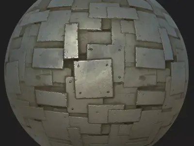 Stylized metal plates Texture
