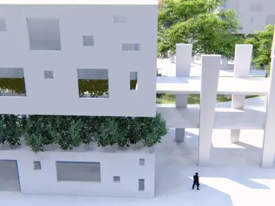 Academic home 3D model