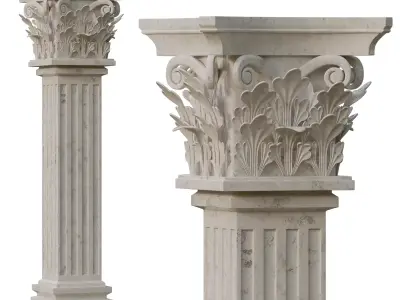 Corinthian Column 3D model shop