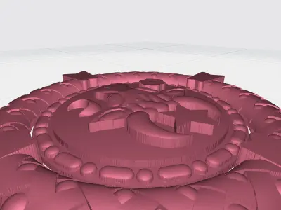 Old Moldavia Church Emblem 3D model