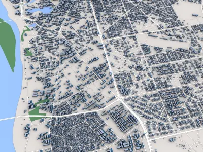 Niamey City Niger 3D model