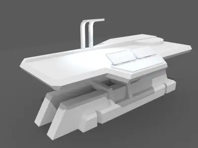 Sci Fi Repair Table Low-poly 3D model