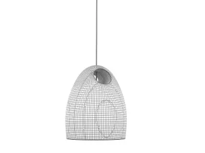 Oak Pendant Light 3D model