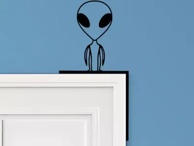 Alien Door Corner Decor 3D print model purchase