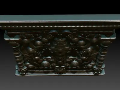 Indian Temple Wall basrelief 05 240613 3D print model
