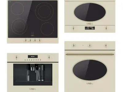 SMEG kitchen appliances 3D model