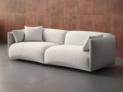 Origami 2 Seater Sofa 3D model