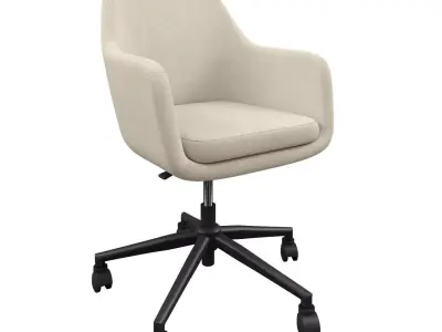 Office chair NORA CREAM 3D model