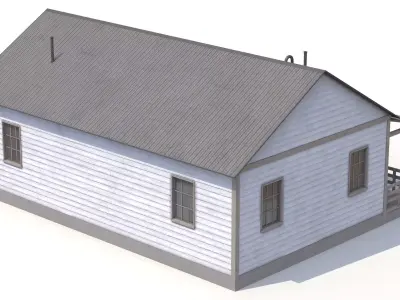 Farm House Low-poly 3D model order