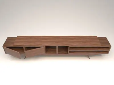 STM-D tv stand model 222 Low-poly 3D model